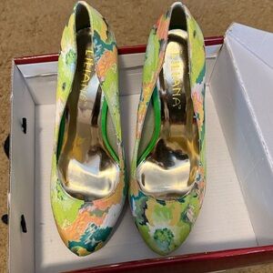 Liliana Multicolor Floral Pumps